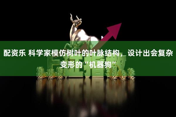 配资乐 科学家模仿树叶的叶脉结构，设计出会复杂变形的“机器狗”