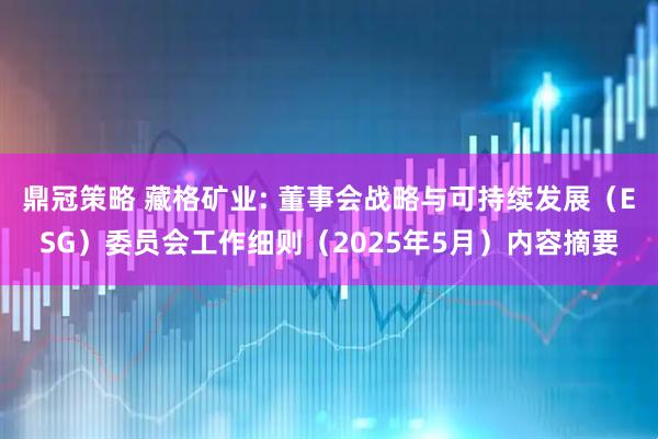 鼎冠策略 藏格矿业: 董事会战略与可持续发展（ESG）委员会工作细则（2025年5月）内容摘要