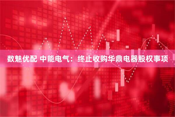 数魅优配 中能电气：终止收购华鼎电器股权事项